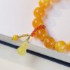 Yellow Chicken Grease Beeswax Gourd Fu Lu Bracelet