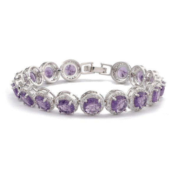 Fashion Gold-plated Inlaid Zircon Hollow Round Bracelet