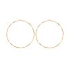 Wispy Simple Big Circle Geometric Stud Earrings Rhombus