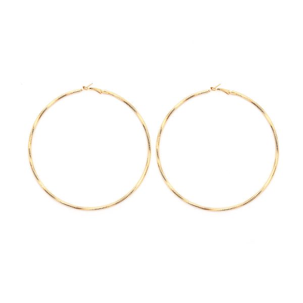 Wispy Simple Big Circle Geometric Stud Earrings Rhombus