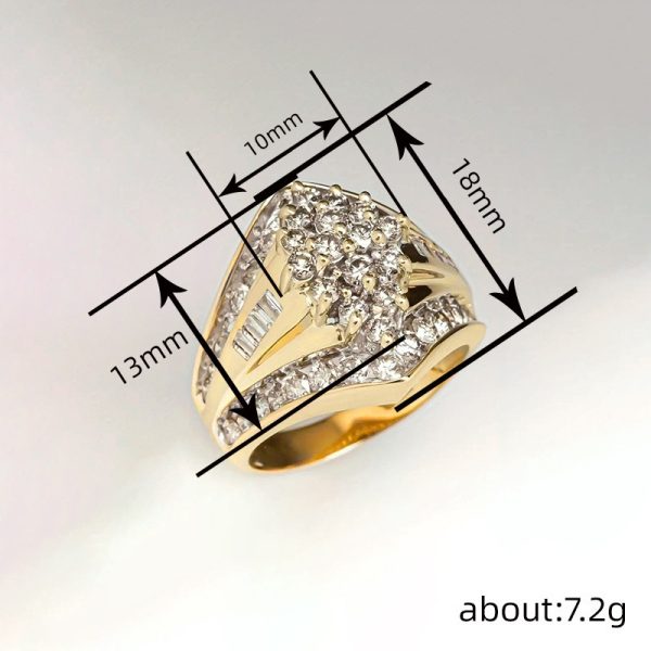 European And American Heavy Industry Ring Female Palace Style Affordable Luxury Fashion Ring