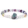 Women's Natural Imitation Sunstone Amethyst Bead Bracelet