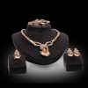 Ethnic Style Alloy Necklace And Earrings Four-piece Jewelry Set
