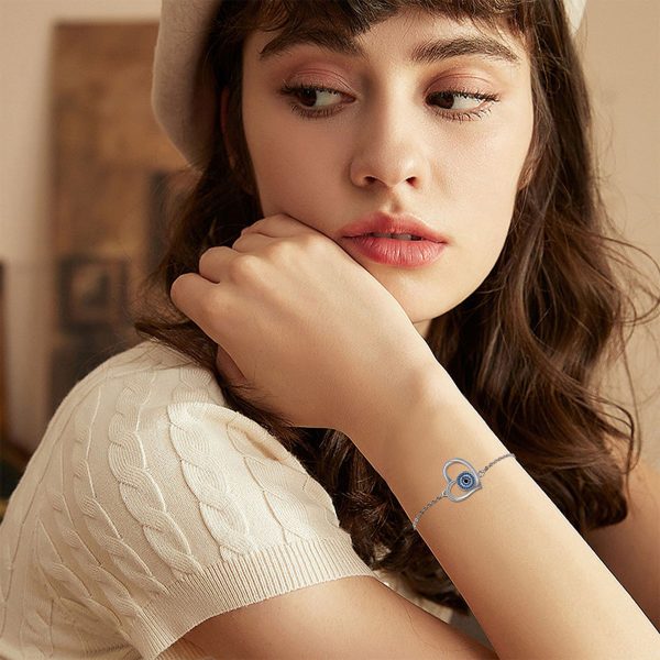 Its Devil's Eye Series Bracelet Women's Retro Design Blue Eye Shape