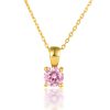 925 Sterling Silver December Birthday Stone Necklace Niche Senior Female