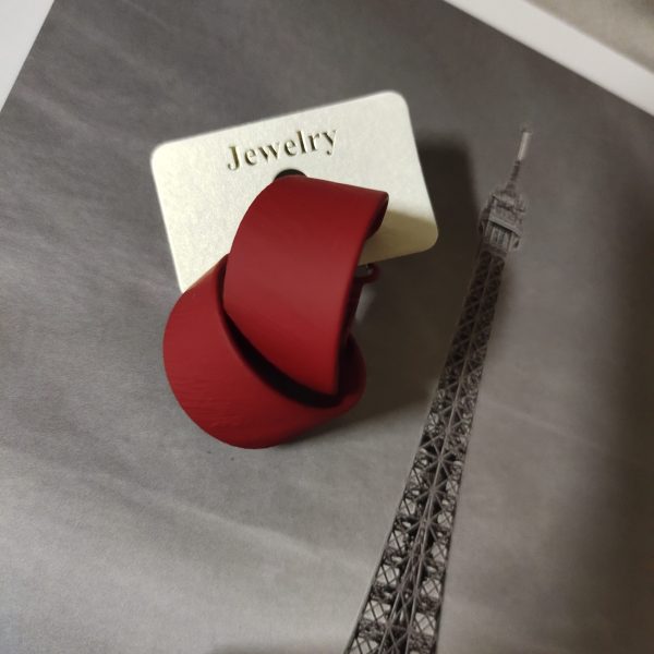 Fashion Brushed Round Vintage Circle Stud Earrings