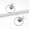 Retro Exaggerated Lion Head Big Circle Earrings