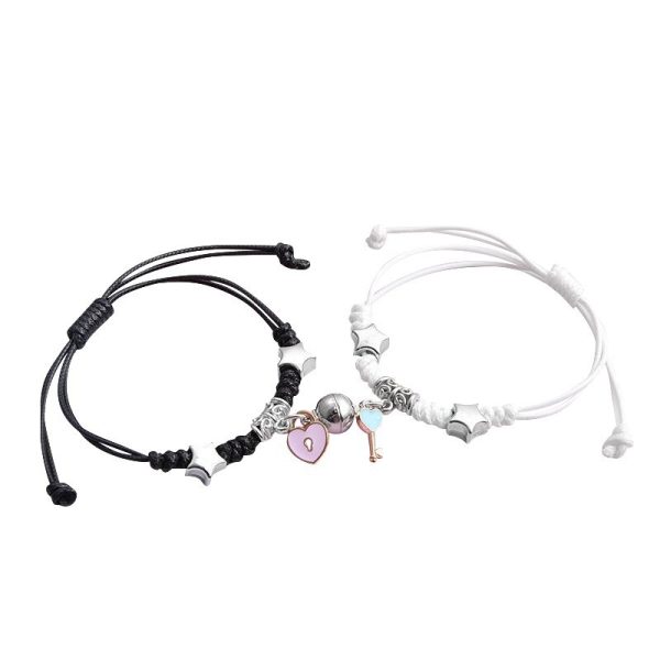 Magnet Girlfriends Student Couple Suction Bracelet Pair