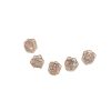 Sterling Silver Needle Zircon Rose Three-piece Set Ear Studs One Card Three Pairs
