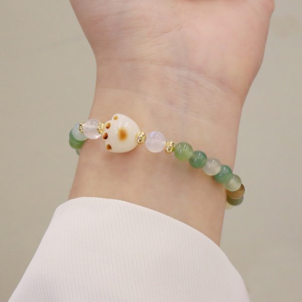 Natural Sunstone Crystal Bracelet Female Cut Surface Advanced