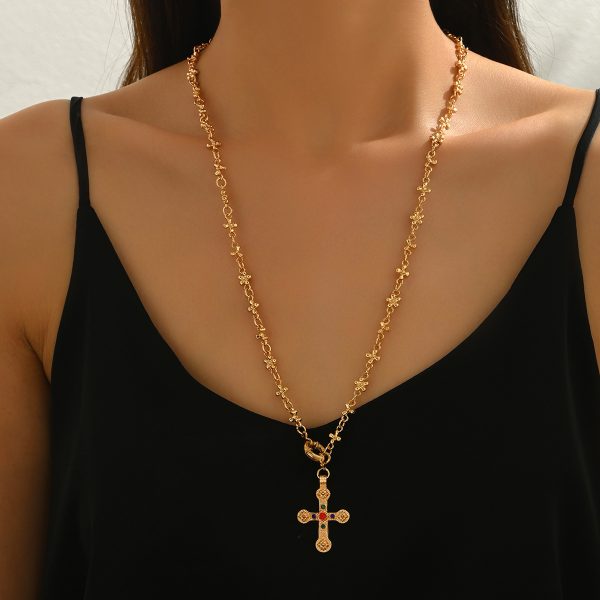 Personalized Rhinestone Y-shaped Necklace Suit