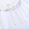 917068dc-f8be-43e7-a087-510d3a4d0c7f.jpg Gold Religious Jesus Copper Cross Micro-set Zircon Long Tassel Ear Wire