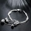 Fashion Jewelry Small O Hanging Sand Light Bead Bracelet