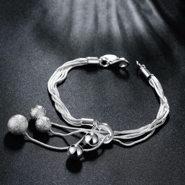 Fashion Jewelry Small O Hanging Sand Light Bead Bracelet