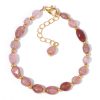 Accompanying Stone Beads Bracelet Women's Irregular Stone Lobster Buckle