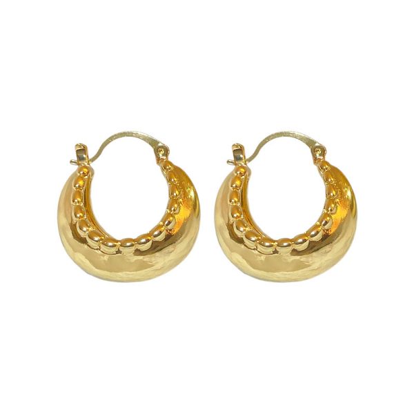 Niche Design Metal Circle Ear Clip Women