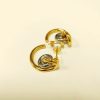 Fashion Winding Circle Titanium Steel Ear Studs Creative Lock C- Shaped Niche Personality Female