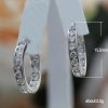 Fashion Zircon Feminine Personality Circle Earrings