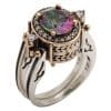 925 Silver Bi-color Ring Exquisite Fashion