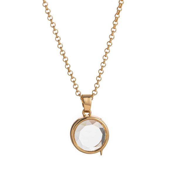 European And American Retro Personalized Glass Box Necklace