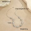 Ocean Wind Stainless Steel Sea Star Shell Pendant Necklace