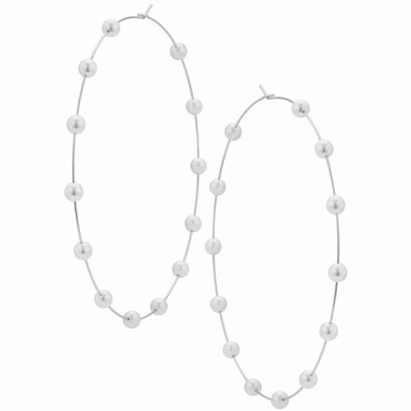 The New Pearl Big Circle Earrings Are Exaggerated