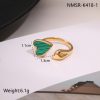 Geometric Design Stainless Steel Open Titanium Steel Ring