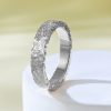 S925 Entire Sterling Silver Crushed Ice Ring