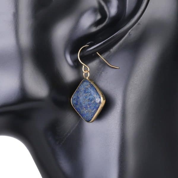 Natural Stone Amethyst Eardrops