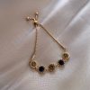 Zircon Micro Inlaid Bracelet Light Luxury Retro Temperament