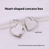 Fashion New Stainless Steel Heart-shaped Photo Box Love Pendant Necklace Accessories