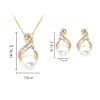 Pearl Necklace And Earrings Set Popular Dinner Bridal Accessories