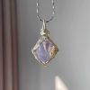 92a39576-e1b7-4386-bf83-06220c7d67a0.jpg Original Handmade Winding Necklace Pendant Aquamarine Amethyst Gem Grade