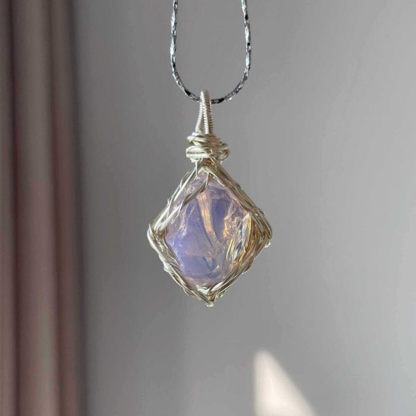 92a39576-e1b7-4386-bf83-06220c7d67a0.jpg Original Handmade Winding Necklace Pendant Aquamarine Amethyst Gem Grade