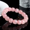 Natural Crystal Barrel Shaped Bead Bracelet