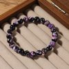 Purple Fire Agate Natural Stone Carrying Strap