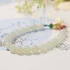 New Natural Hetian Gray Jade Bracelet Retro Temperament