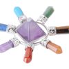 Natural crystal semi-precious stone seven chakra jewelry