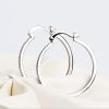 Large Circle Inlaid Zircon Earrings Women Exaggerated