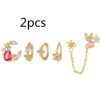 S925 Silver Needle Simple And Small Earring Set For Women