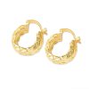 Fashionable All-match Diamond Circle Copper Earrings