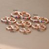 European And American Diamond Circle Ear Studs Personality Fashion