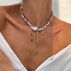 Personalized Trendy Shaped Pearl Necklace For Women