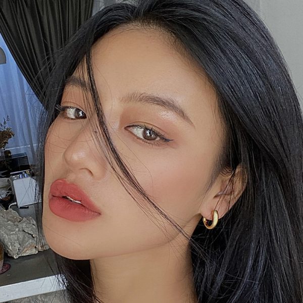 Fashion Ladies Simple Circle Metal Earrings