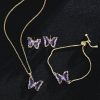 New Butterfly Necklace Jewelry Set