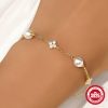 936ce8dd-5502-4521-8d70-128e53b14a3f.jpg S925 Sterling Silver Leaf Grass Pearl Fashion Temperamental Bracelet