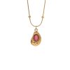 938fc062-d397-4b17-9fd0-4ecbd038ef6a_trans.jpeg Rhodochrosite 18K Gold Titanium Steel Necklace Women's Fashion All-match High Sense