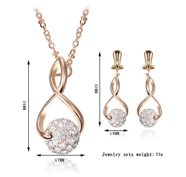 Jewelry Set Custom Shambhala Earring Necklace Set