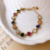 Zircon Micro Inlaid Bracelet Light Luxury Retro Temperament