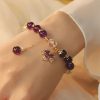 Purple Maple Natural Uruguay Amethyst Bracelet Maple Leaf